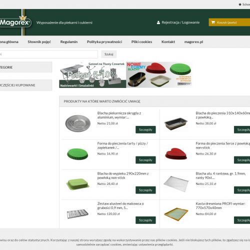 Blachy do wypieku bagietek