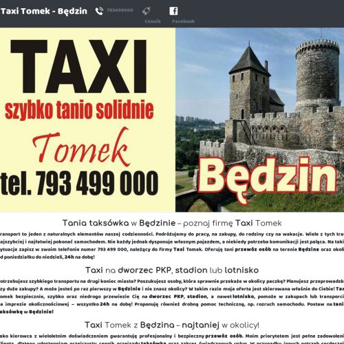 Taksówka 24h w Będzinie