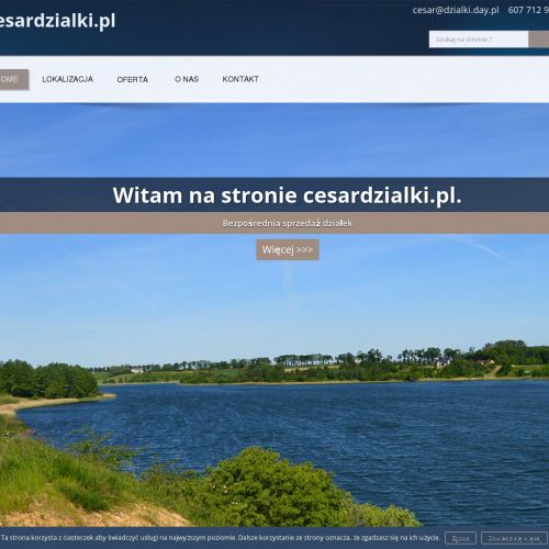 Działki nad jeziorem