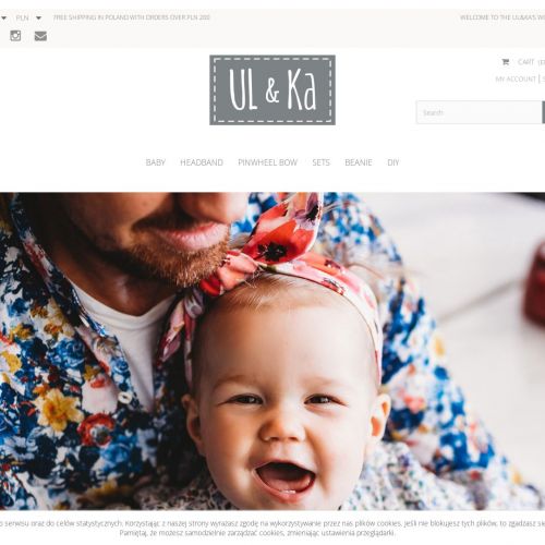 Komin i czapka dla dziewczynki