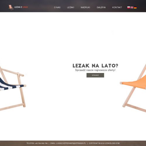 Leżaki plażowe z personalizacją