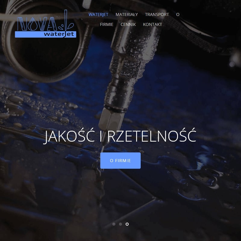 Usługi precyzyjnego cięcia strumieniem wody