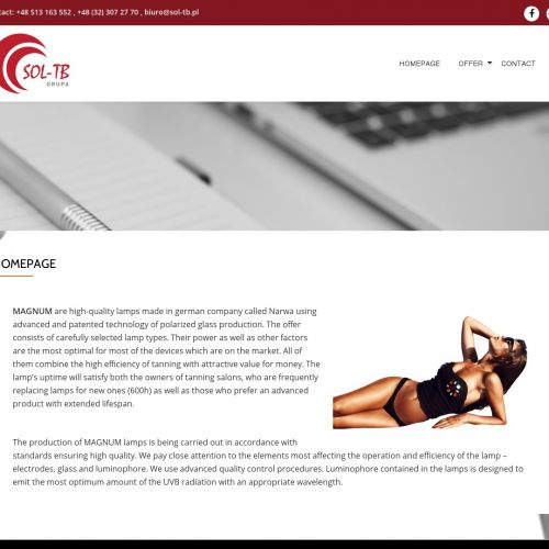 Lampy brązujące do solarium