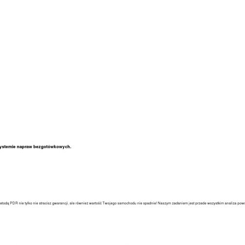 Naprawa po gradobiciu - cena