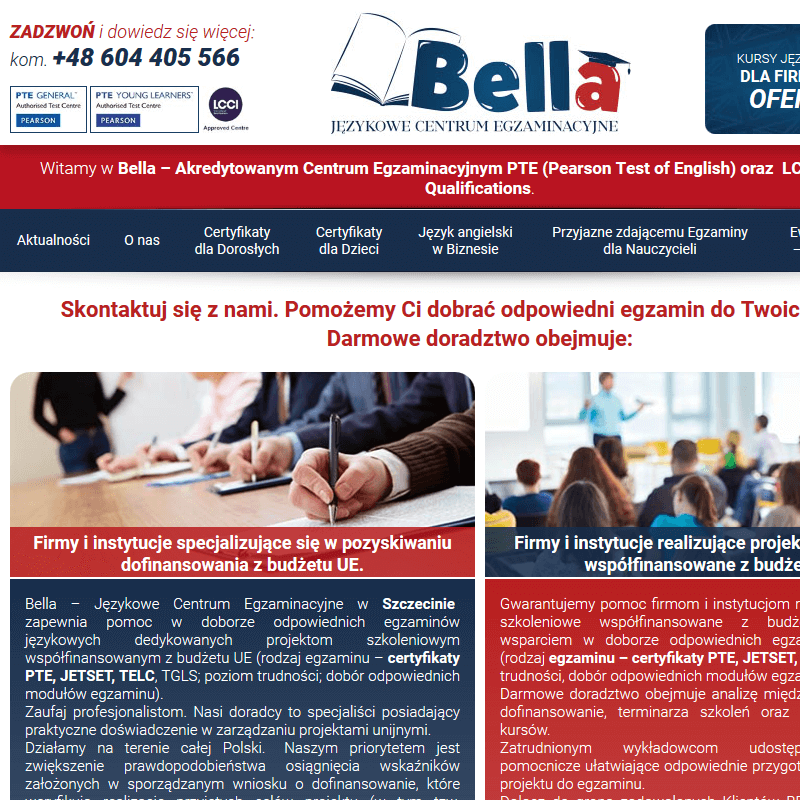 Certyfikat B2 angielski