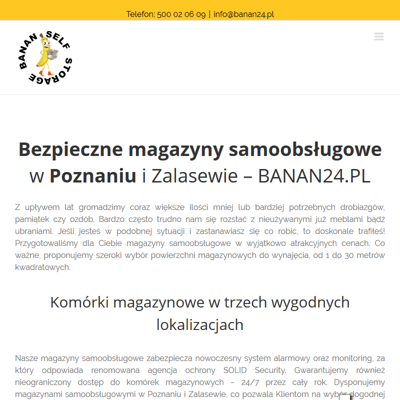 Komórki magazynowe - Poznań
