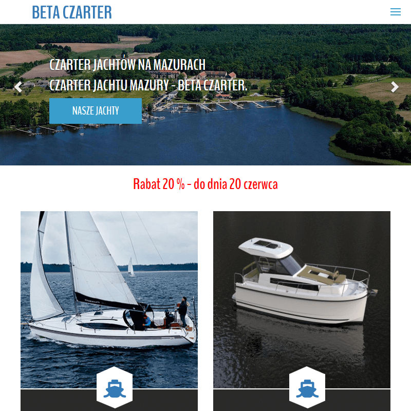 Jachty motorowe na mazurach