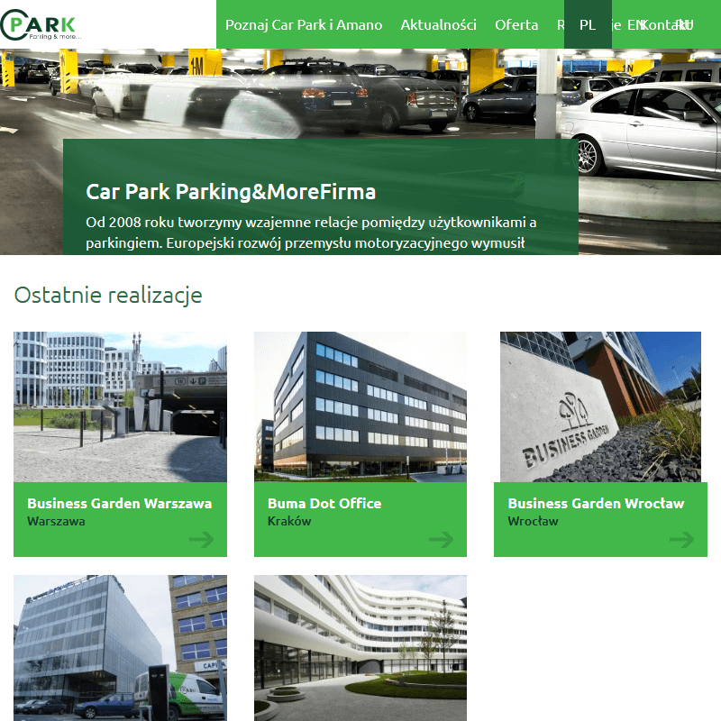 Wyposażenie parkingów