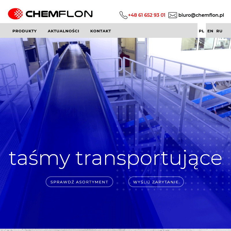 Siatkowe taśmy transportujące