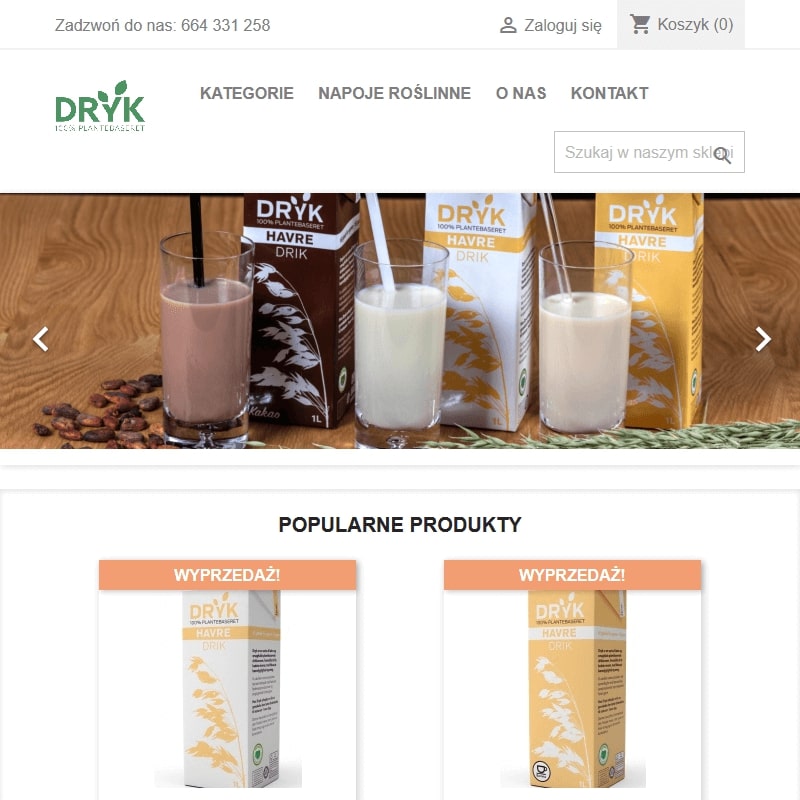 Roślinne napoje z zielonego groszku