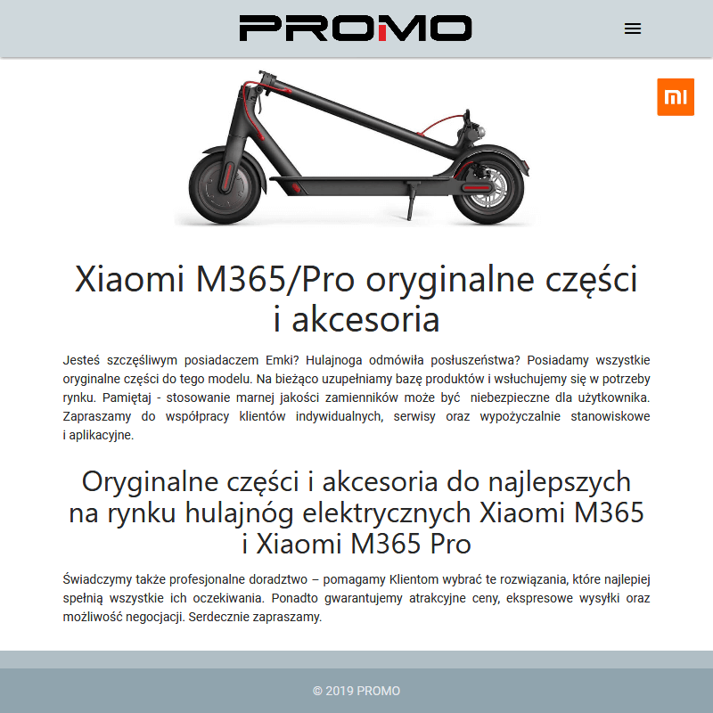 Hulajnoga elektryczna Xiaomi M365