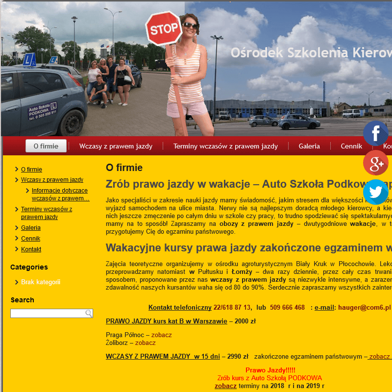 Urlop z prawem jazdy - Łomża