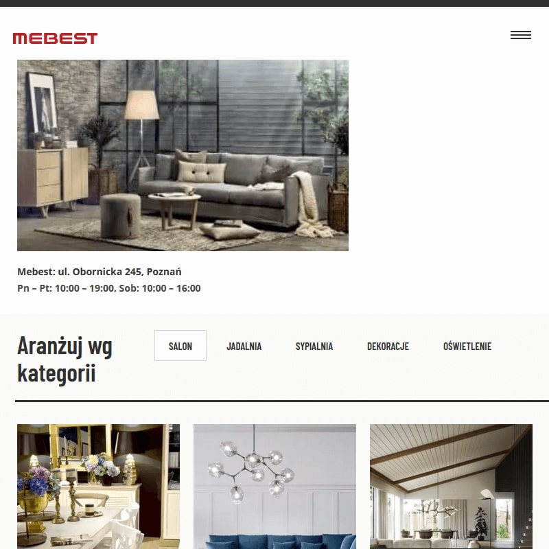 Tapicerowane meble wypoczynkowe do salonu