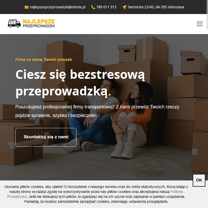 Transport mebli z wniesieniem