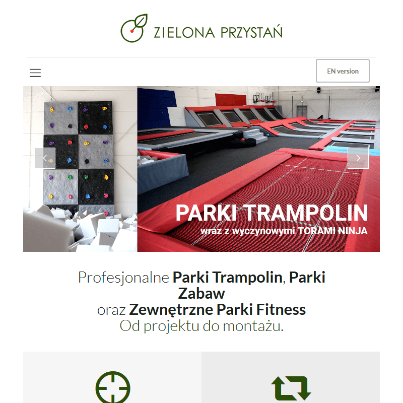 Park trampolin - Budowa