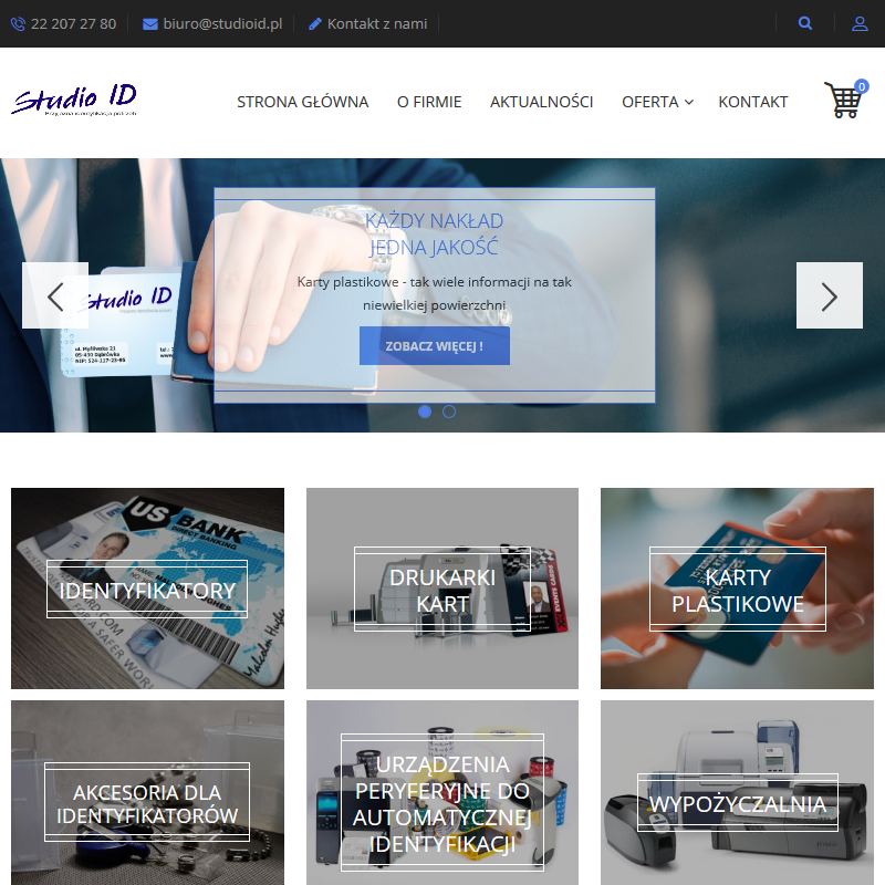 Laminowane karty plastikowe