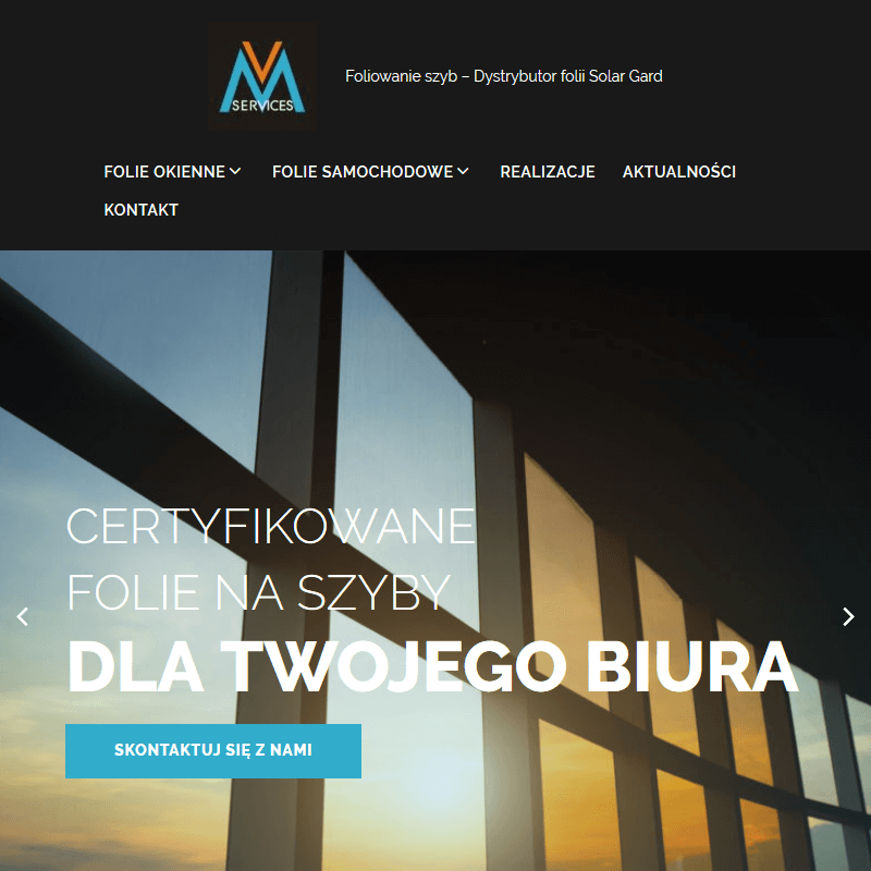 Oklejanie szyb folią - Warszawa