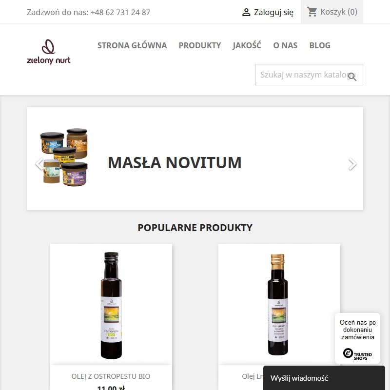 Olej rzepakowy tłoczony na zimno